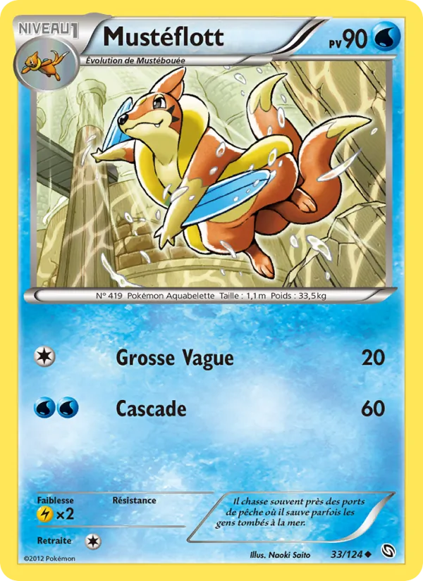 Carte Pokémon Mustéflott de l'extension Dragons Éxaltés