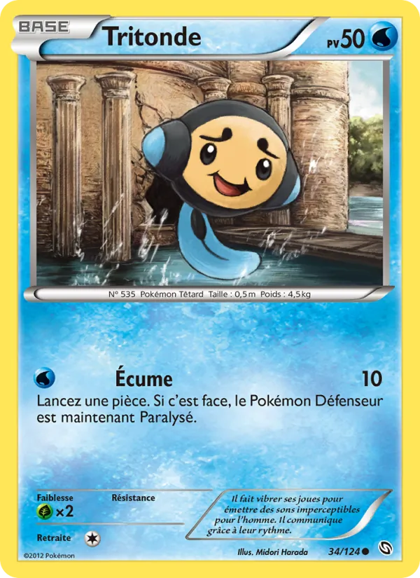 Carte Pokémon Tritonde de l'extension Dragons Éxaltés