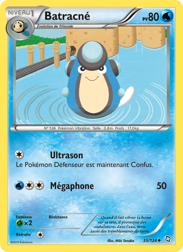 Carte Pokémon Batracné de l'extension Dragons Éxaltés