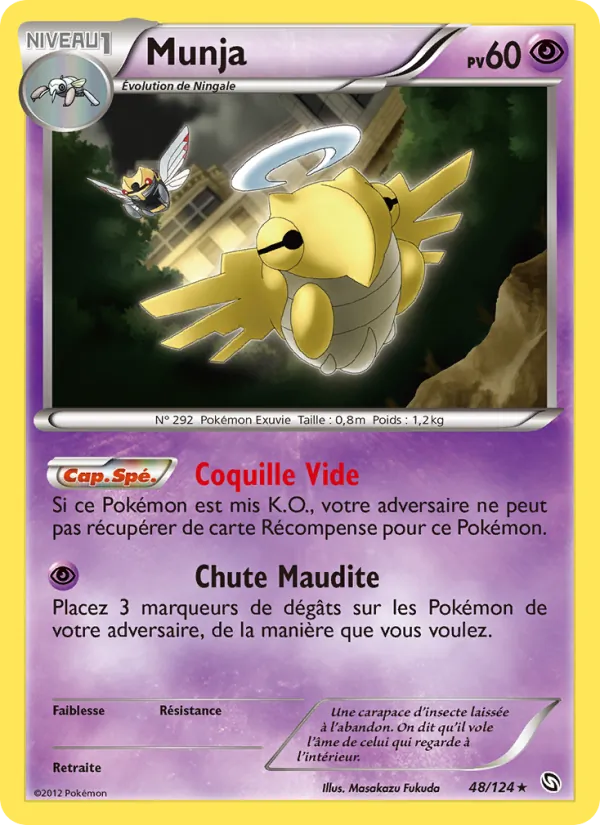 Carte Pokémon Munja de l'extension Dragons Éxaltés