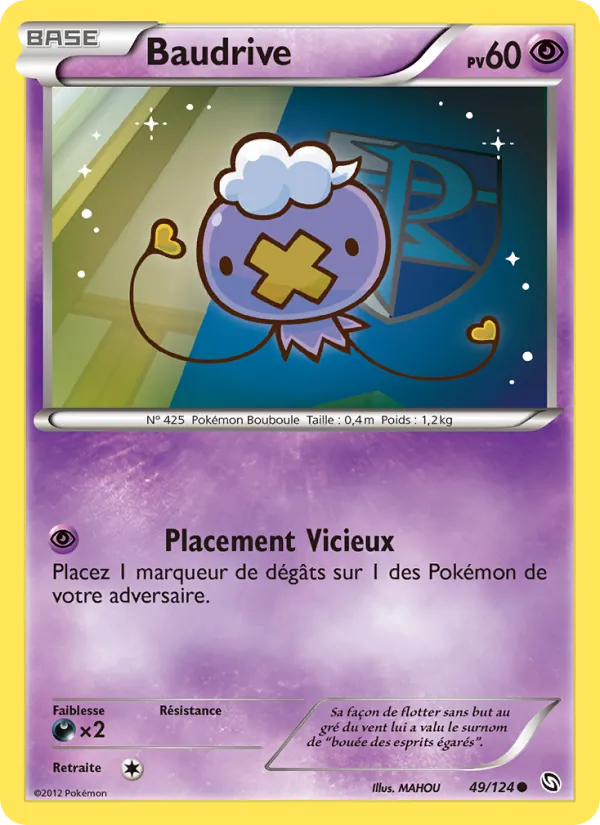 Carte Pokémon Baudrive de l'extension Dragons Éxaltés
