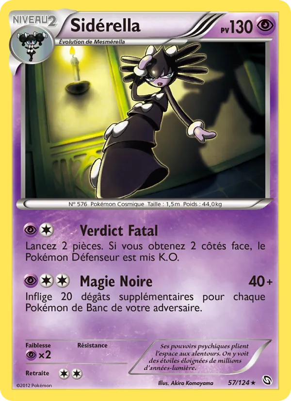 Carte Pokémon Sidérella de l'extension Dragons Éxaltés