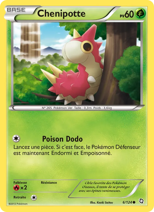 Carte Pokémon Chenipotte de l'extension Dragons Éxaltés
