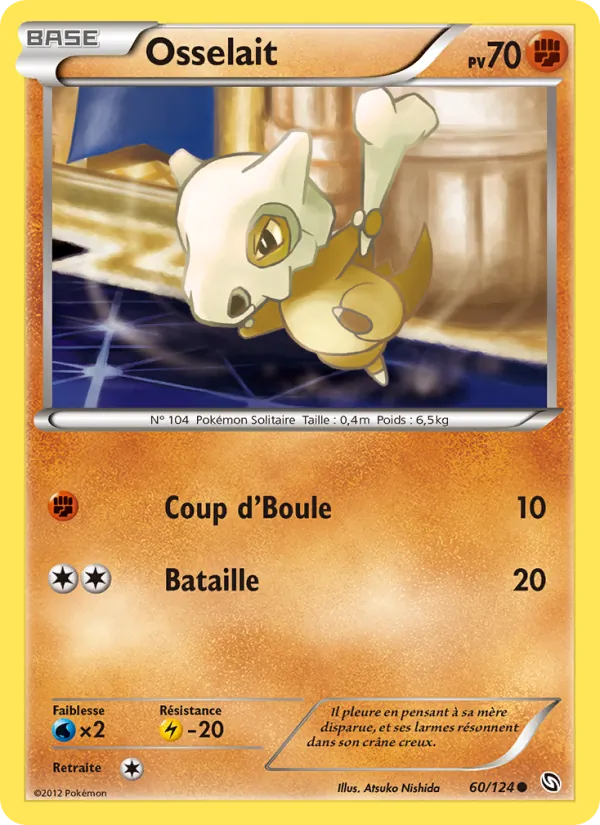 Carte Pokémon Osselait de l'extension Dragons Éxaltés