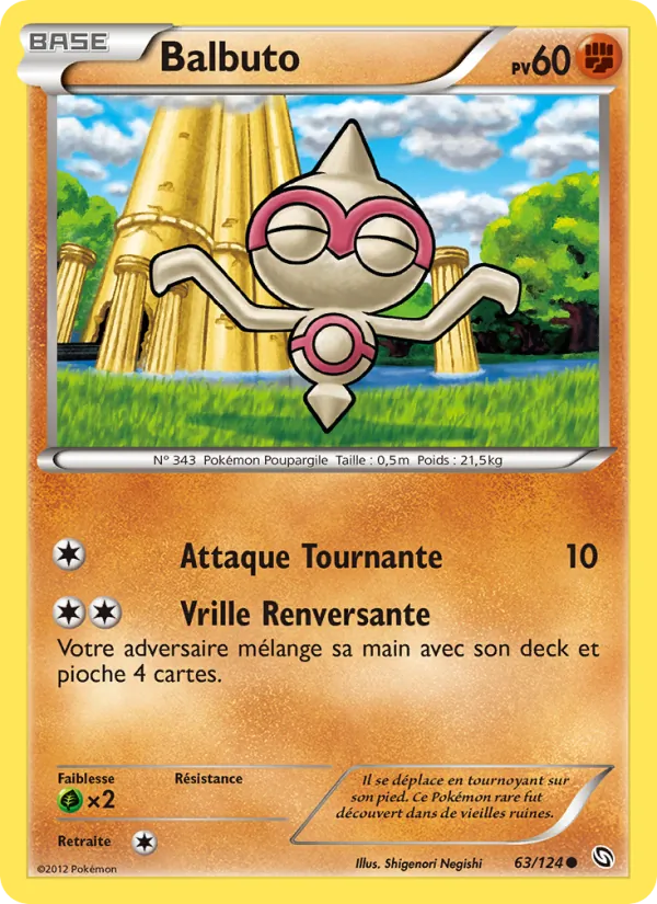 Carte Pokémon Balbuto de l'extension Dragons Éxaltés