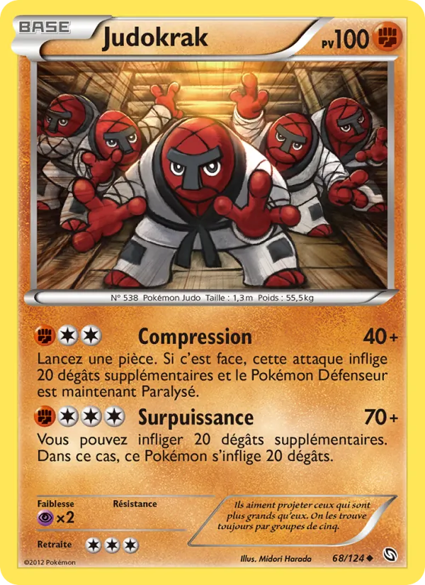 Carte Pokémon Judokrak de l'extension Dragons Éxaltés