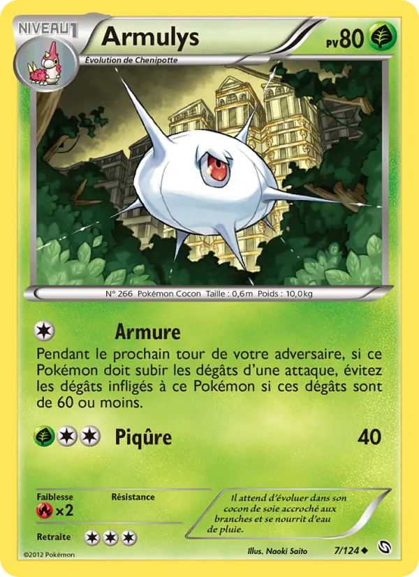Carte Pokémon Armulys de l'extension Dragons Éxaltés