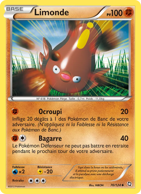 Carte Pokémon Limonde de l'extension Dragons Éxaltés