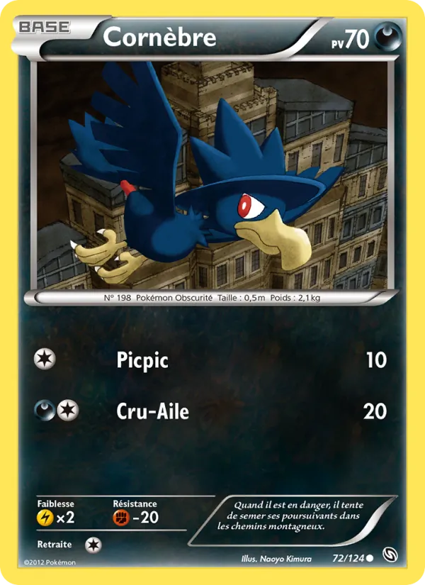 Carte Pokémon Cornèbre de l'extension Dragons Éxaltés
