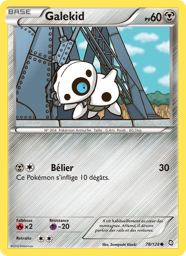 Carte Pokémon Galekid de l'extension Dragons Éxaltés