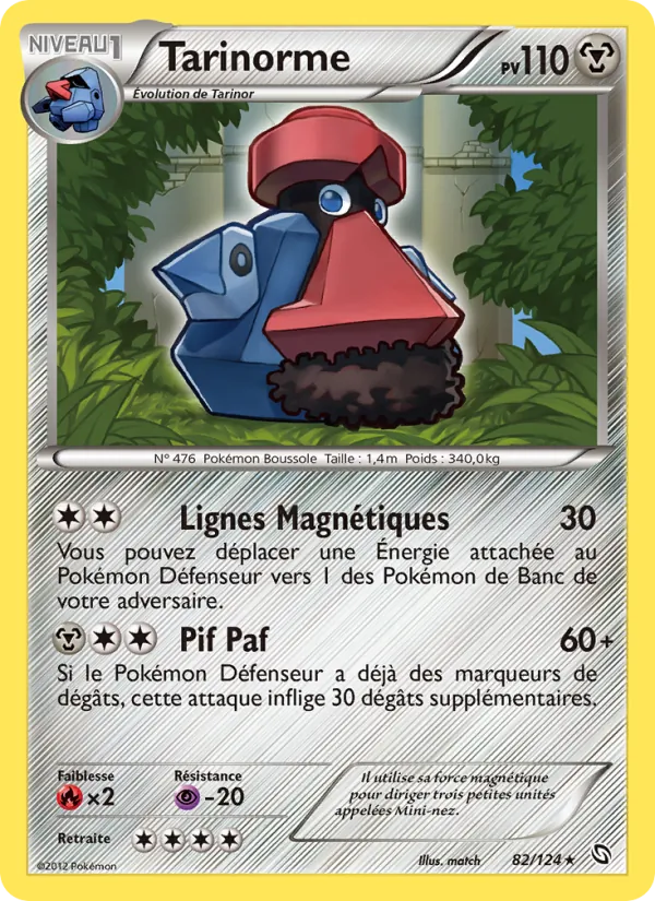 Carte Pokémon Tarinorme de l'extension Dragons Éxaltés