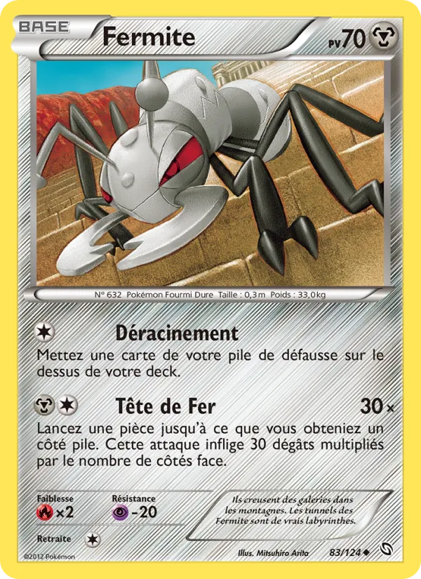Carte Pokémon Fermite de l'extension Dragons Éxaltés