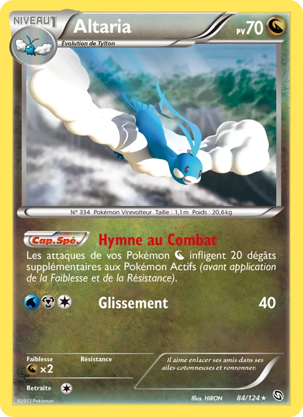 Carte Pokémon Altaria de l'extension Dragons Éxaltés