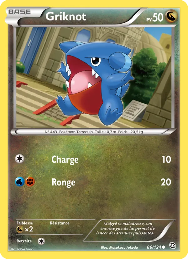 Carte Pokémon Griknot de l'extension Dragons Éxaltés