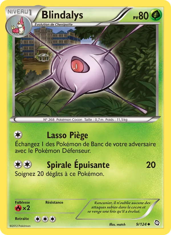 Carte Pokémon Blindalys de l'extension Dragons Éxaltés