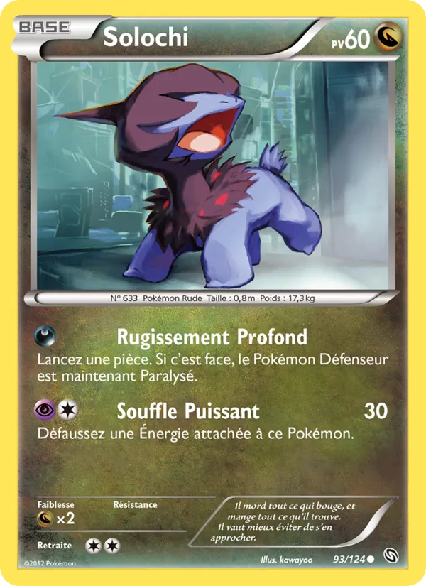 Carte Pokémon Solochi de l'extension Dragons Éxaltés