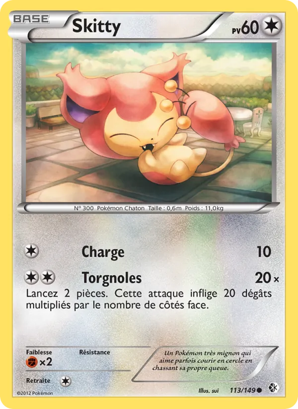 Carte Pokémon Skitty de l'extension Frontières Franchies