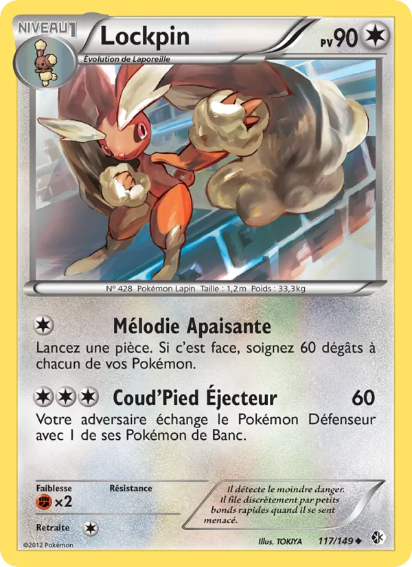 Carte Pokémon Lockpin de l'extension Frontières Franchies
