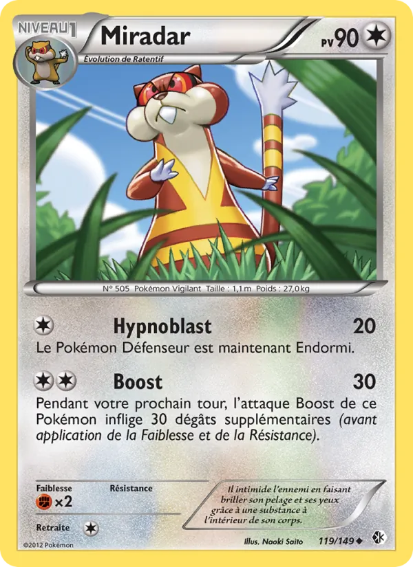 Carte Pokémon Miradar de l'extension Frontières Franchies