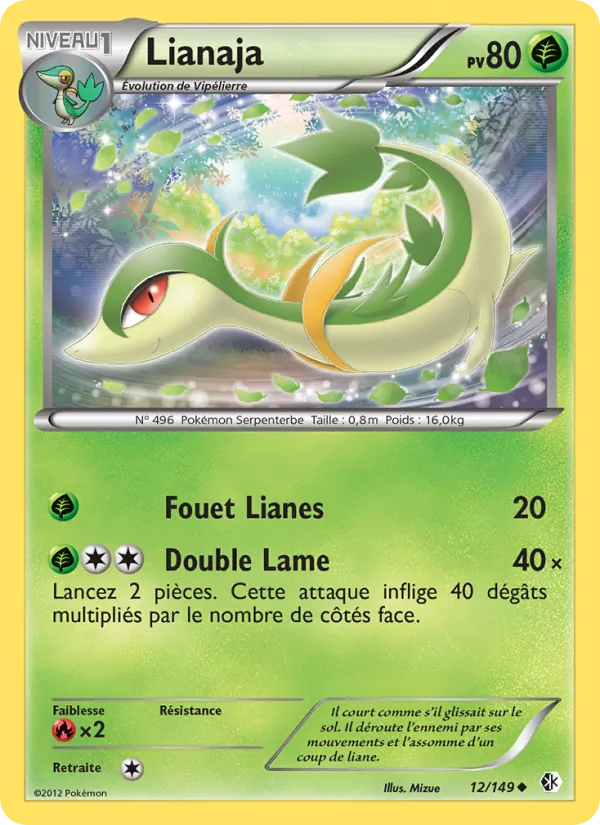 Carte Pokémon Lianaja de l'extension Frontières Franchies