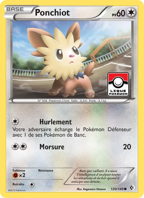 Carte Pokémon Ponchiot de l'extension Frontières Franchies