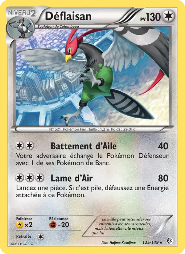 Carte Pokémon Déflaisan de l'extension Frontières Franchies