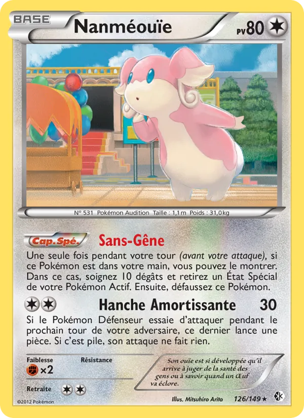 Carte Pokémon Nanméouïe de l'extension Frontières Franchies