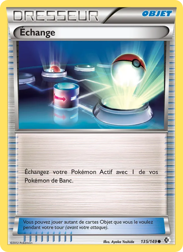 Carte Pokémon Échange de l'extension Frontières Franchies