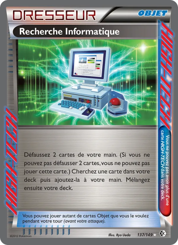 Carte Pokémon Recherche Informatique de l'extension Frontières Franchies