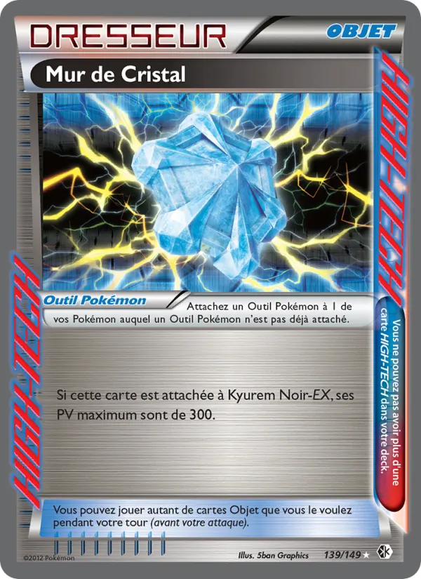 Carte Pokémon Mur de Cristal de l'extension Frontières Franchies