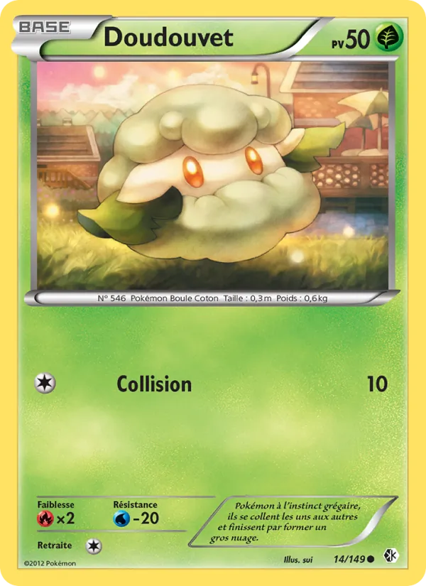 Carte Pokémon Doudouvet de l'extension Frontières Franchies