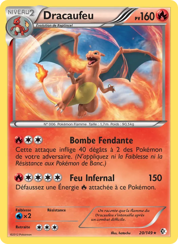 Carte Pokémon Dracaufeu de l'extension Frontières Franchies