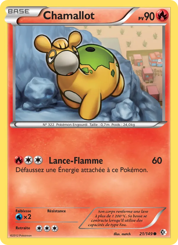 Carte Pokémon Chamallot de l'extension Frontières Franchies