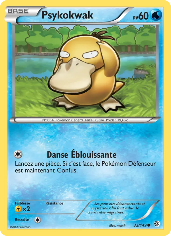 Carte Pokémon Psykokwak de l'extension Frontières Franchies