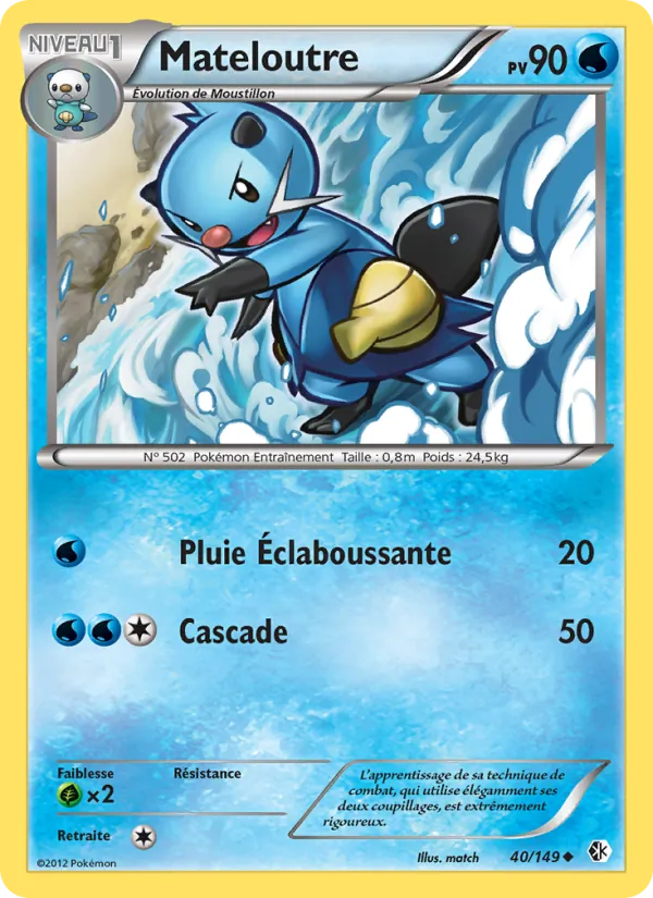 Carte Pokémon Mateloutre de l'extension Frontières Franchies