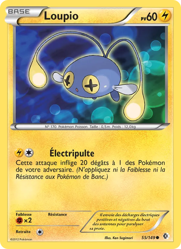 Carte Pokémon Loupio de l'extension Frontières Franchies