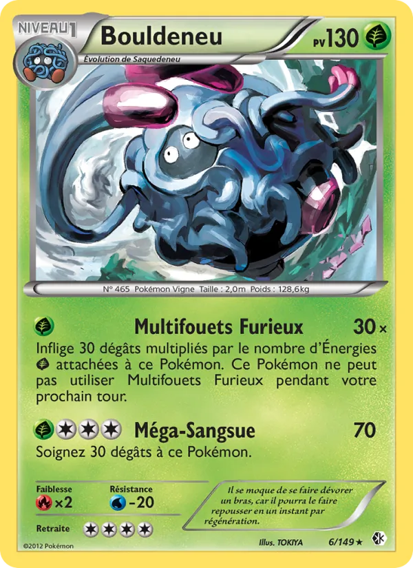 Carte Pokémon Bouldeneu de l'extension Frontières Franchies