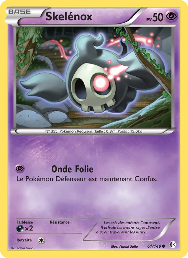 Carte Pokémon Skelénox de l'extension Frontières Franchies