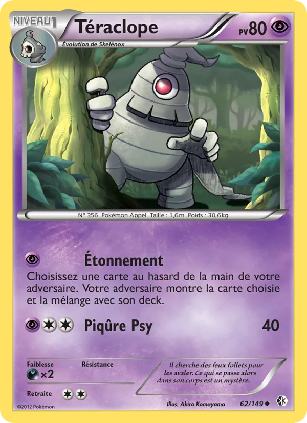 Carte Pokémon Téraclope de l'extension Frontières Franchies