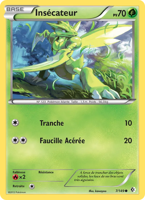 Carte Pokémon Insécateur de l'extension Frontières Franchies