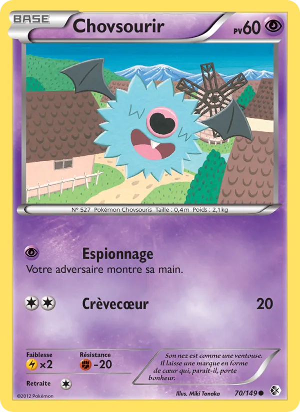 Carte Pokémon Chovsourir de l'extension Frontières Franchies