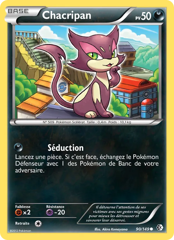 Carte Pokémon Chacripan de l'extension Frontières Franchies