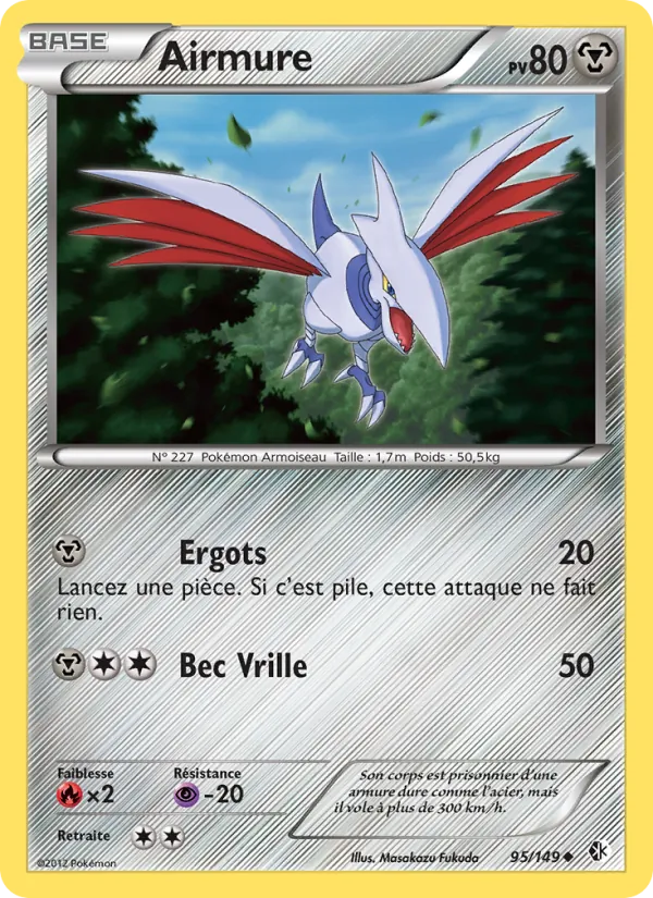 Carte Pokémon Airmure de l'extension Frontières Franchies