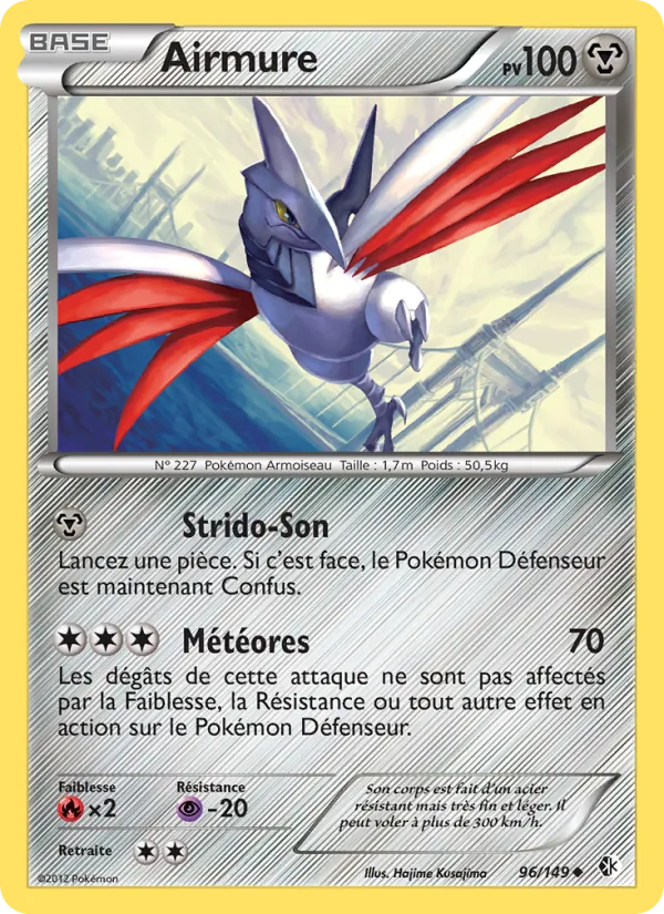 Carte Pokémon Airmure de l'extension Frontières Franchies