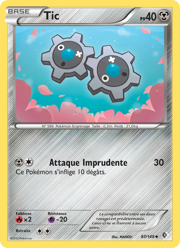 Carte Pokémon Tic de l'extension Frontières Franchies