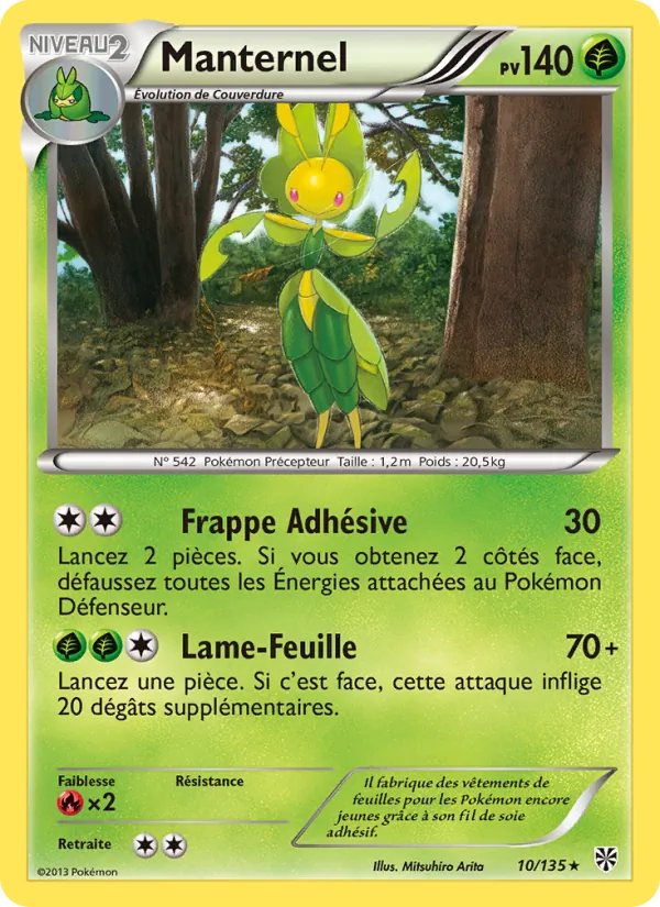 Carte Pokémon Manternel de l'extension Tempète Plasma