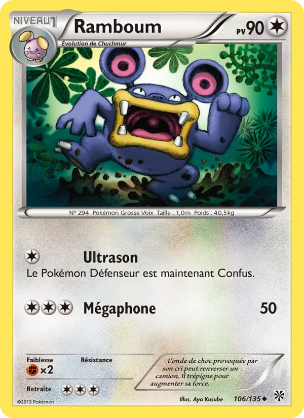 Carte Pokémon Ramboum de l'extension Tempète Plasma