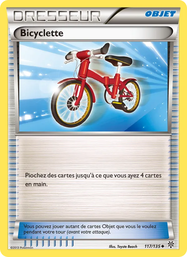 Carte Pokémon Bicyclette de l'extension Tempète Plasma