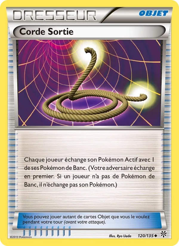 Carte Pokémon Corde Sortie de l'extension Tempète Plasma