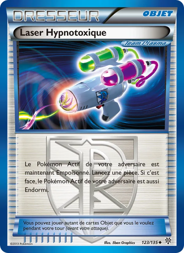 Carte Pokémon Laser Hypnotoxique de l'extension Tempète Plasma
